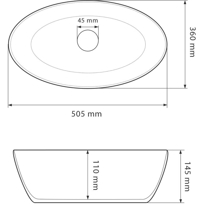 Умивальник VBI Cefalu Aiax VBI-015401 (50x35 см, мармур), фото , изображение 4