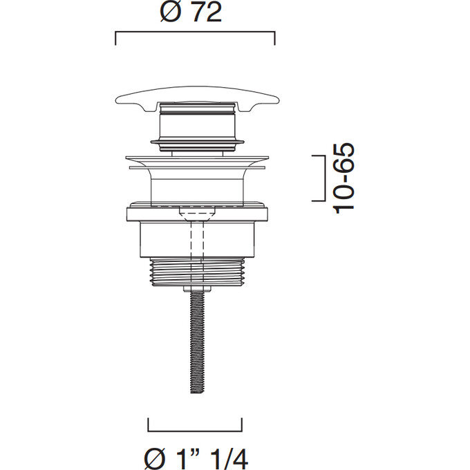 Донний клапан Catalano 9050300001 (5POSCBL, білий глянець, універсальний), фото , изображение 2
