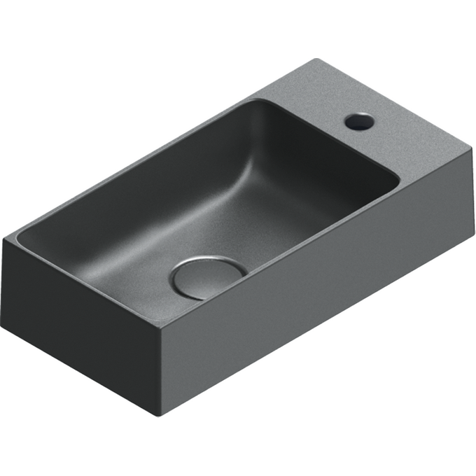 Раковина Catalano Premium 50 0220520022 (15025VENS, 50x25 см, чорна матова), фото , изображение 3