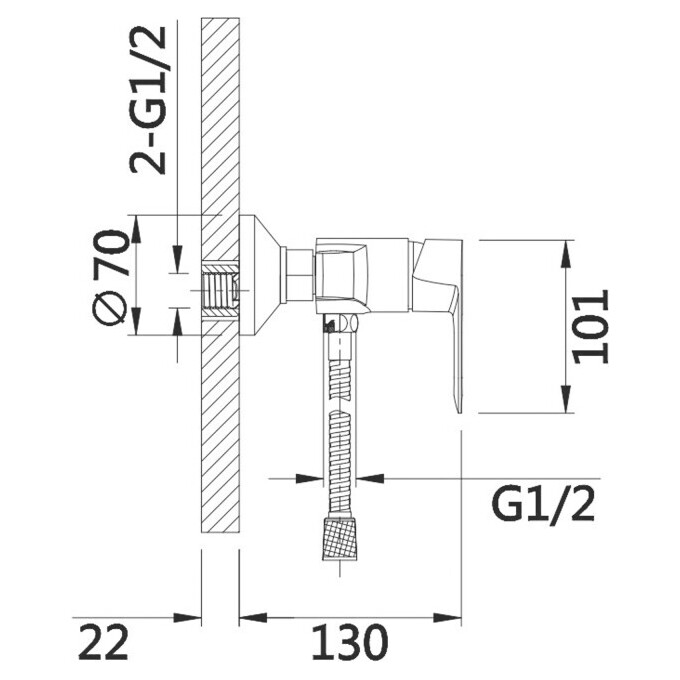 Комплект смесителей 2 в 1 для ванной комнаты Lidz Latwa White/Chrome LDLAT001WHI4542346361 ( LDLAT010WHI45426 + LDLAT001WHI45423, белый/хром), фото 11