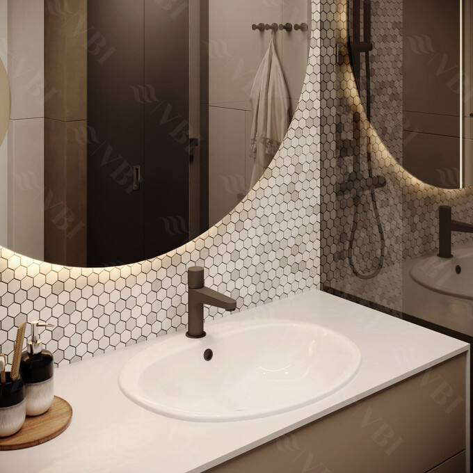 Раковина VBI Salerno White VBI-018000 (57x48 см), фото , изображение 2