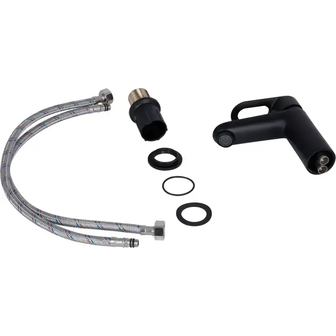 Смеситель для умывальника Lidz Latwa 001 Black Matt LDLAT001BLA45418 (черный матовый), Цвет производителя: черный матовый, фото 3