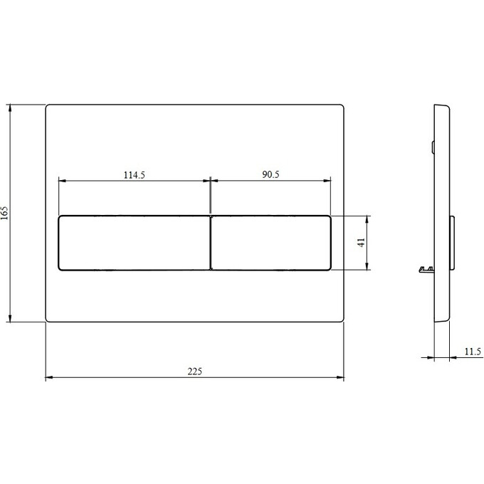 Панель смыва Koller Pool Neon Bright Chrome KP-226-002, Цвет производителя: хром, фото 6