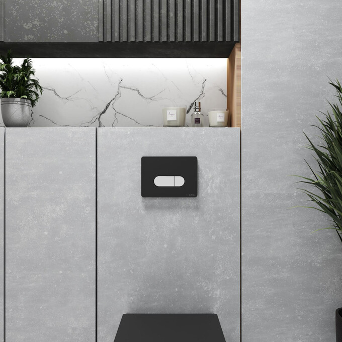 Панель змиву Koller Pool Orion Cosmo Black/Chrome KP-228-004 (чорний/хром), Колір виробника: чорний, хром, фото , изображение 4