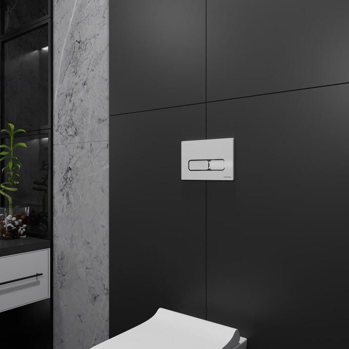 Панель змиву Koller Pool Edge White/Chrome KP-ED-003 (білий/хром), Колір виробника: білий глянець, хром, фото , изображение 3