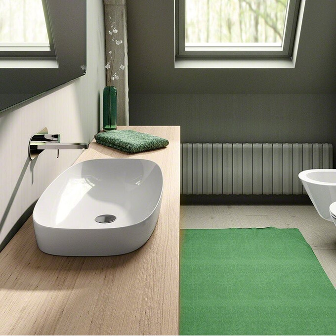 Раковина Catalano Alvea 75 0624750001 (175AGRLX00, 75x40 см, чаша), Доступные размеры: 75 x 40, Цвет производителя: белый глянец, фото 2