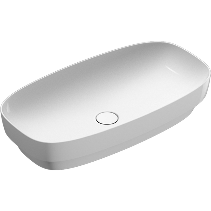 Раковина Catalano Alvea 75 0624750001 (175AGRLX00, 75x40 см, чаша), Доступные размеры: 75 x 40, Цвет производителя: белый глянец, фото 