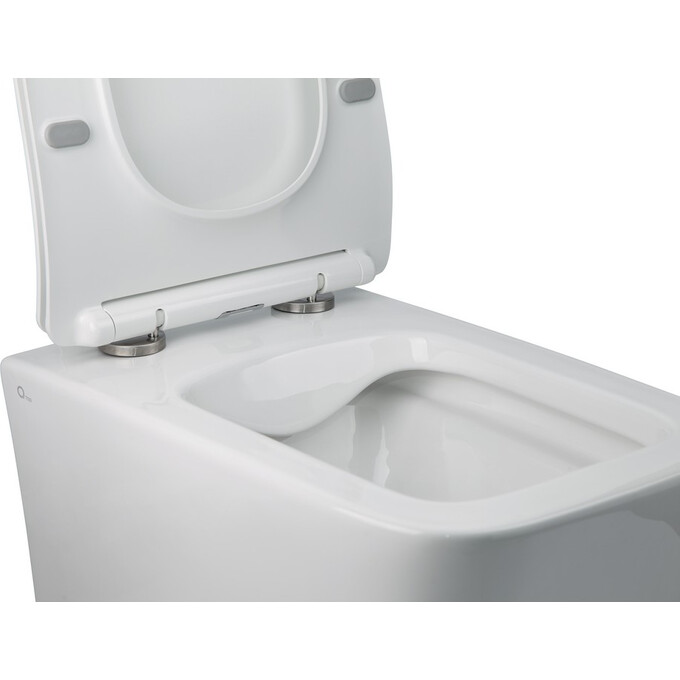 Комплект Qtap Crow QT05335170W47434 (унитаз подвесной Qtap Crow Rimless QT05335170W + биде подвесное Qtap Crow QT05555370W), фото 4