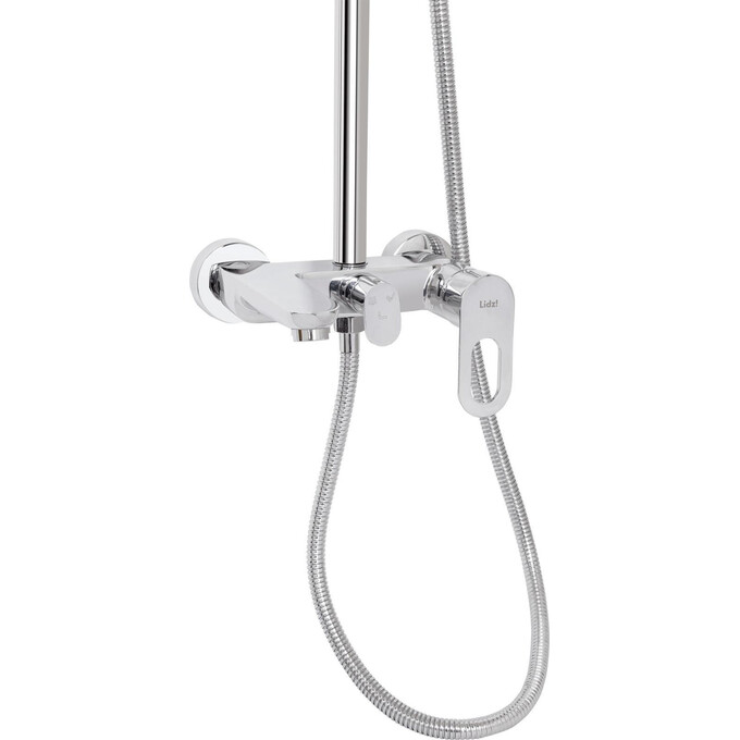 Комплект смесителей 2 в 1 для ванной комнаты Lidz Latwa Chrome LDLAT001CRM4541246360 (LDLAT001CRM45412 + LDLAT1030CRM45417), фото 7