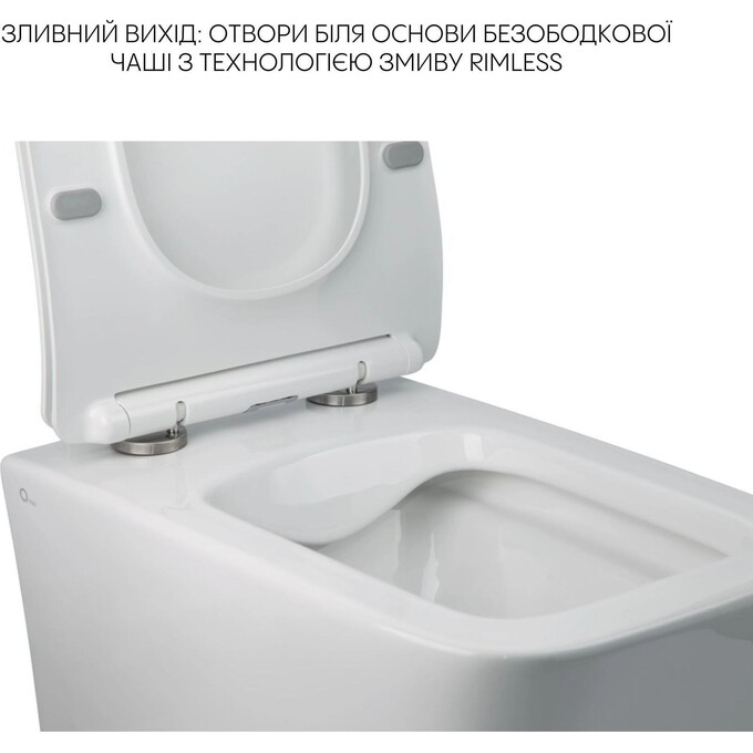 Комплект Qtap Crow QT05335170W47434 (унитаз подвесной Qtap Crow Rimless QT05335170W + биде подвесное Qtap Crow QT05555370W), фото 10