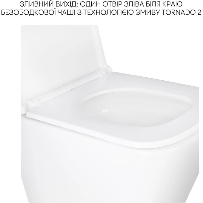 Комплект Qtap Tern QT1733052EUQW47437 (унитаз подвесной Qtap Tern Rimless QT17332303ASW + биде подвесное Qtap Tern QT17551303GW), фото 16