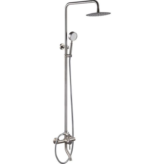 Душова система RJ Lux SS Stainless steel RJSP120-08CH (нержавіюча сталь, з виливом), фото 