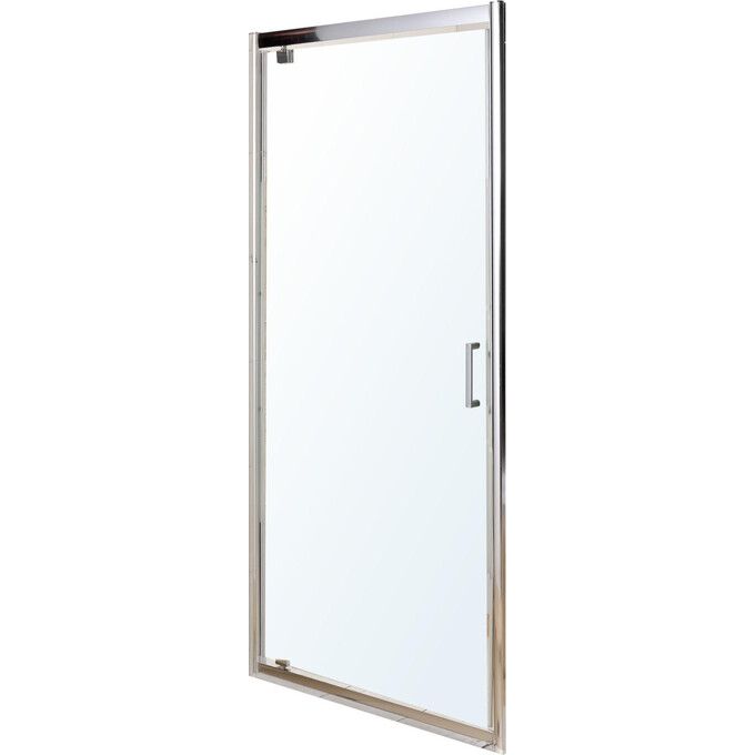 Душевая дверь Eger 599-028-80 (80 см, стекло прозрачное, профиль хром), Доступные размеры: 80, Цвет производителя: хром, Расположение проема (входа): на всю ширину, фото 