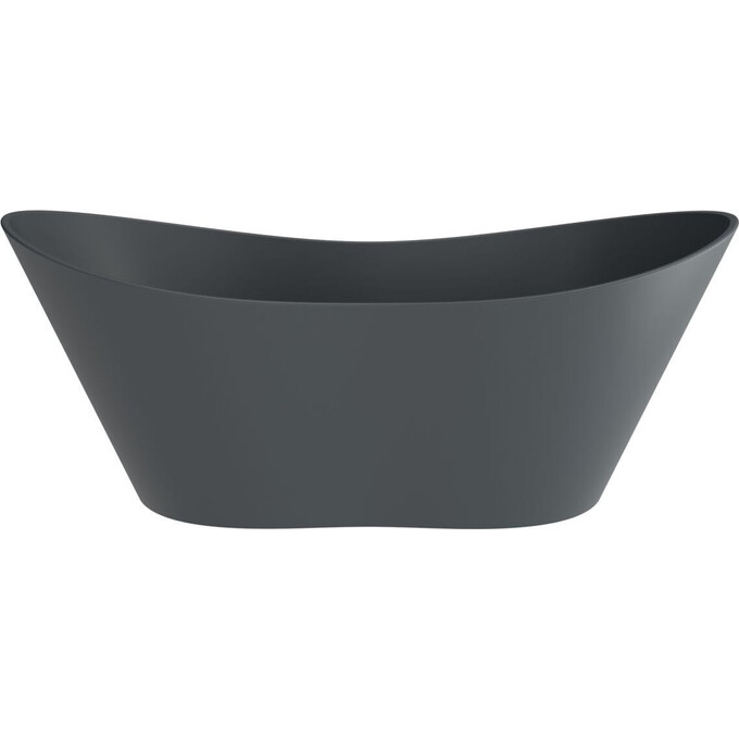 Мармурова ванна Miraggio Florida Miramarble Matt Full RAL 8814328 (180x75 см, сіра матова, окремостояча), Технологія виробництва: full ral, Колір виробника: темно-сірий матовий, фото , изображение 2