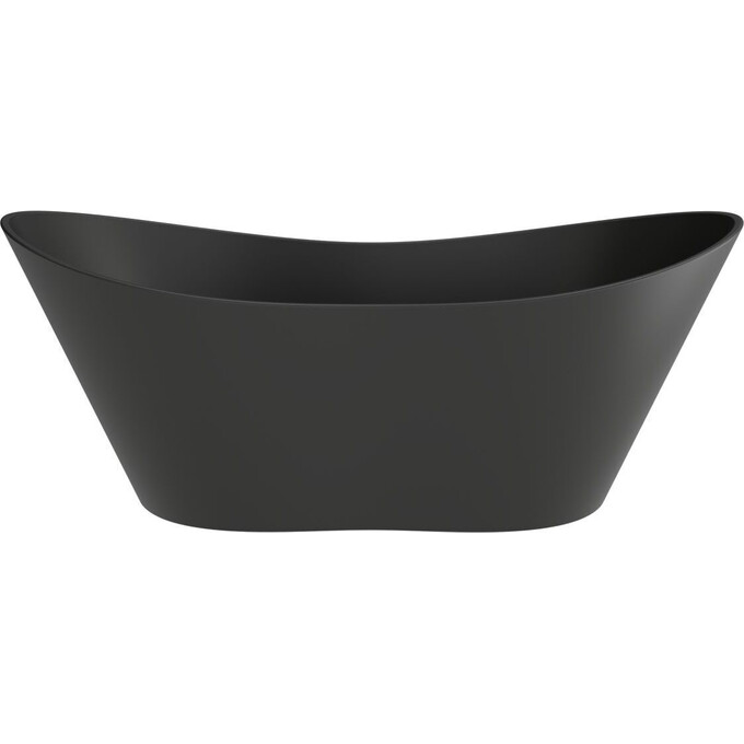 Мармурова ванна Miraggio Florida Miramarble Matt Full RAL 8814326 (180x75 см, чорна матова, окремостояча), Технологія виробництва: full ral, Колір виробника: чорний матовий, фото , изображение 2