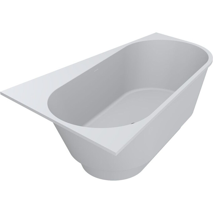 Каменная ванна Miraggio Layla CL Mirasoft 8814295 (180x114 см, белая матовая, левая), Доступные размеры: 180 x 114 L, фото 