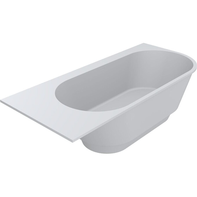 Каменная ванна Miraggio Layla SR Mirasoft 8814299 (211x92 см, белая матовая, левая), Доступные размеры: 211 x 92 R, фото 