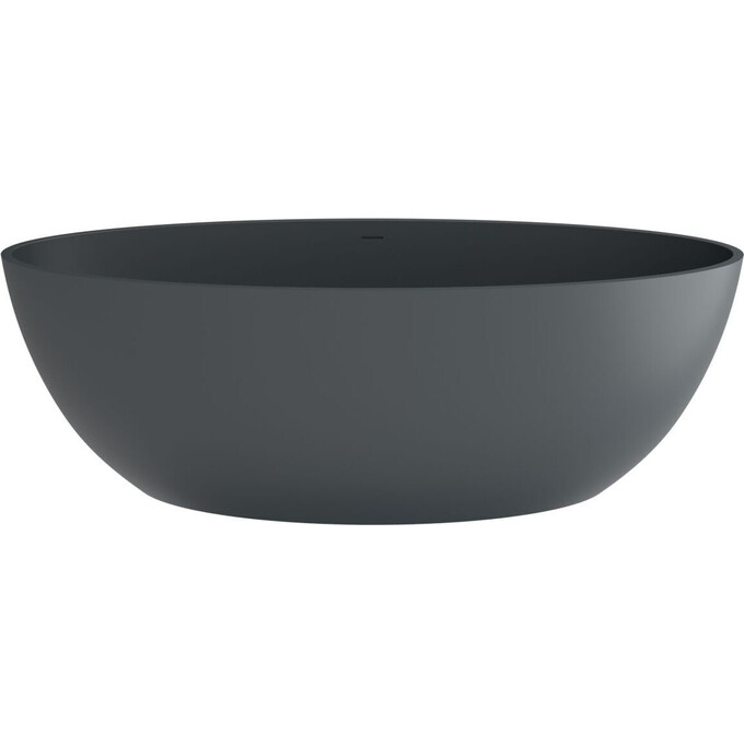 Мраморная ванна Miraggio Madonna Miramarble Matt Full RAL 8814340 (180x80 см, серая матовая, отдельностоящая), Технология производства: Miramarble Full RAL, Цвет производителя: темно-серый матовый, фото 2