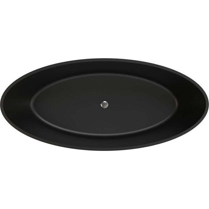 Мраморная ванна Miraggio Madonna Miramarble Matt Full RAL 8814338 (180x80 см, черная матовая, отдельностоящая), Технология производства: Miramarble Full RAL, Цвет производителя: черный матовый, фото 3