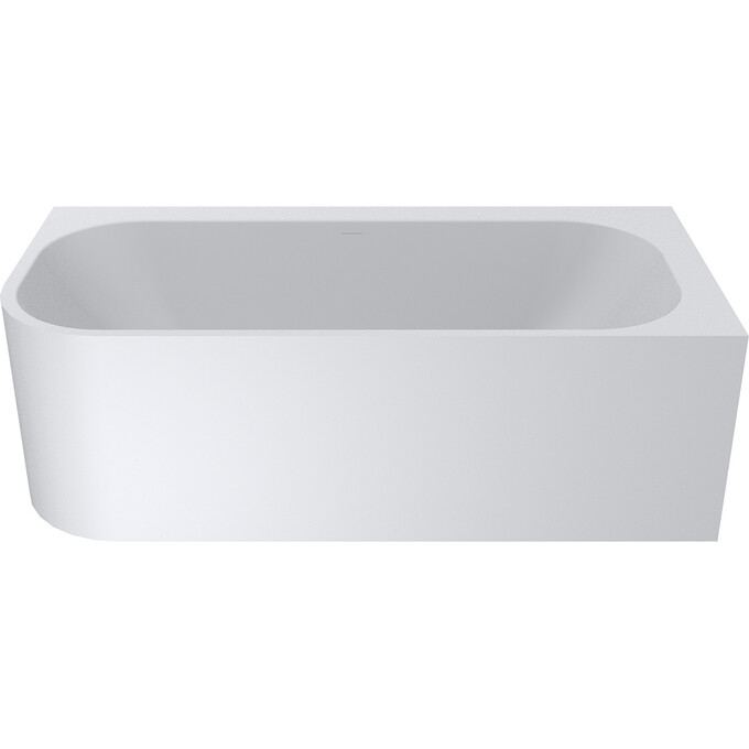 Кам'яна ванна Miraggio Maria L Mirasoft 8814057 (186x87 см, біла матова, правостороння), Технологія виробництва: Mirasoft Technology, Колір виробника: білий матовий, фото , изображение 2