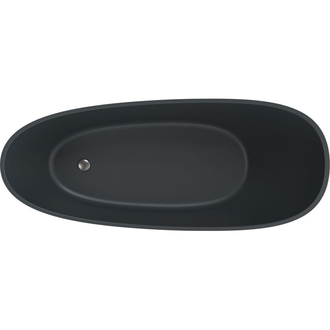 Мармурова ванна Miraggio Marina Miramarble Matt Full RAL 8814348 (174x72 см, сіра матова, окремостояча), Технологія виробництва: full ral, Колір виробника: темно-сірий матовий, фото , изображение 3