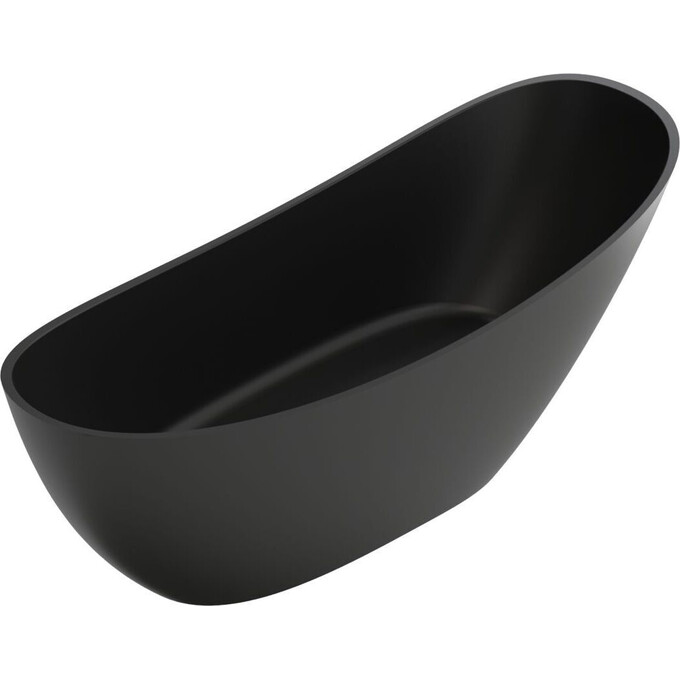 Мармурова ванна Miraggio Marina Miramarble Matt Full RAL 8814346 (174x72 см, чорна матова, окремостояча), Технологія виробництва: full ral, Колір виробника: чорний матовий, фото 