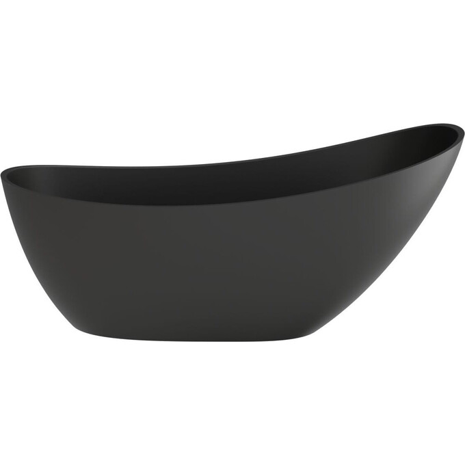 Мармурова ванна Miraggio Marina Miramarble Matt Full RAL 8814346 (174x72 см, чорна матова, окремостояча), Технологія виробництва: full ral, Колір виробника: чорний матовий, фото , изображение 2