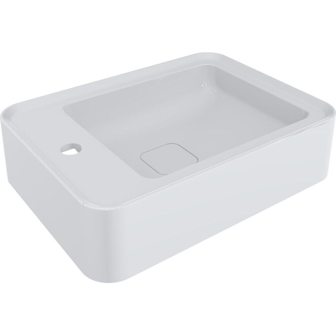 Раковина Miraggio Marrakesh 380 R Miramarble 8814254 (51x38 см, біла глянсова), Доступні розміри: 51 x 38 R, Технологія виробництва: Miramarble, Колір виробника: білий глянець, фото 