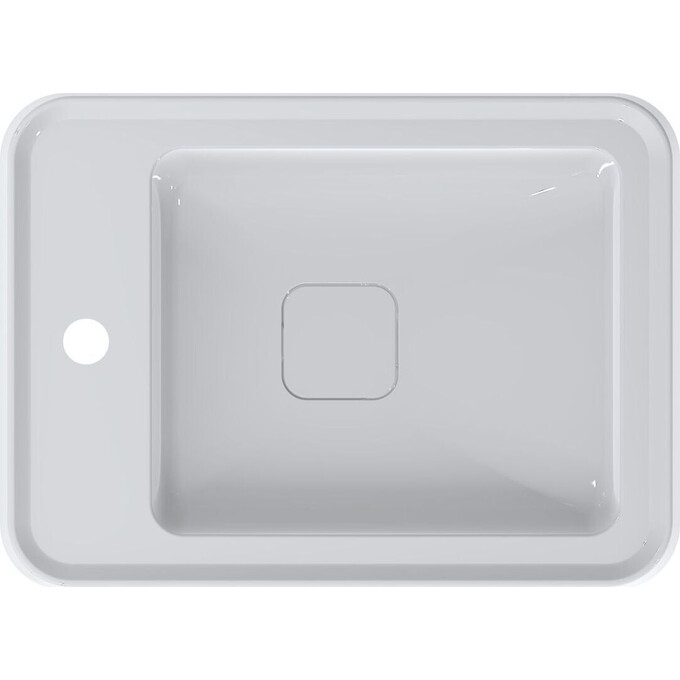 Раковина Miraggio Marrakesh 380 R Miramarble 8814254 (51x38 см, біла глянсова), Доступні розміри: 51 x 38 R, Технологія виробництва: Miramarble, Колір виробника: білий глянець, фото , изображение 5