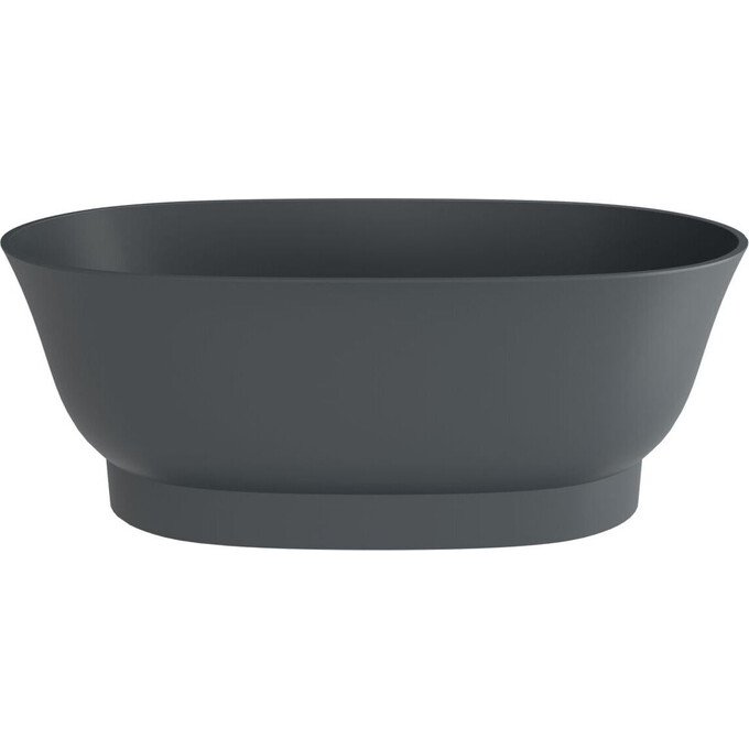 Мармурова ванна Miraggio Molly Miramarble Matt Full RAL 8814352 (159x81 см, сіра матова, окремостояча), Технологія виробництва: full ral, Колір виробника: темно-сірий матовий, фото , изображение 2