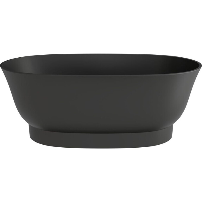 Мармурова ванна Miraggio Molly Miramarble Matt Full RAL 8814350 (159x81 см, чорна матова, окремостояча), Технологія виробництва: full ral, Колір виробника: чорний матовий, фото , изображение 2