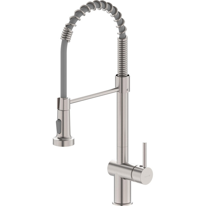 Смеситель для кухни Imprese Argo-S Stainless Steel f03409016BS (нержавейка, с гибким изливом), фото 