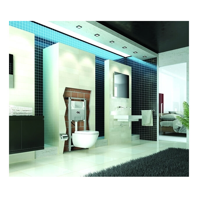 Комплект унитаз с инсталляцией 2 в 1: подвесной унитаз с сиденьем Roca Gap A34H470000 + инсталляция Oli 120 Plus 099949, фото 7