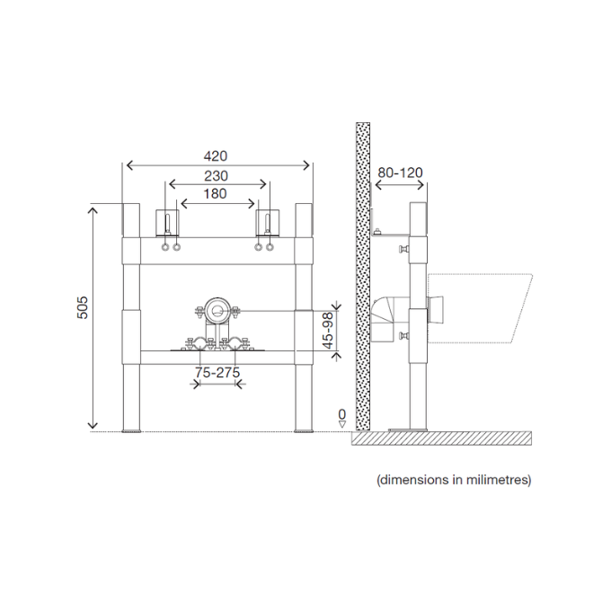 Інсталяція для біде Oli 008908+618547, фото , изображение 3