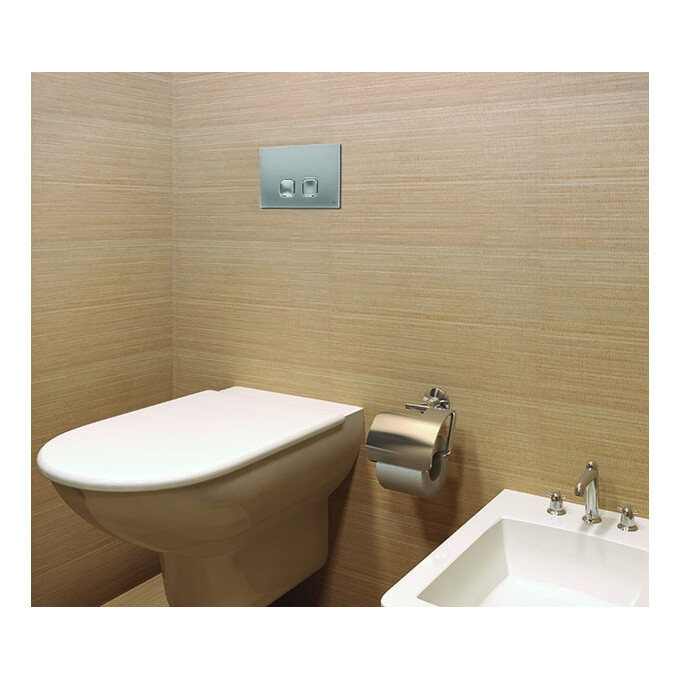 Клавіша змиву Oli Plain 070828 (сатин), Колір виробника: сатин (хром матовий), фото , изображение 2