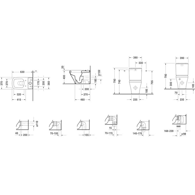 Унитаз-компакт Duravit DuraStyle 2155090000+0935000085 (без сиденья), фото 5