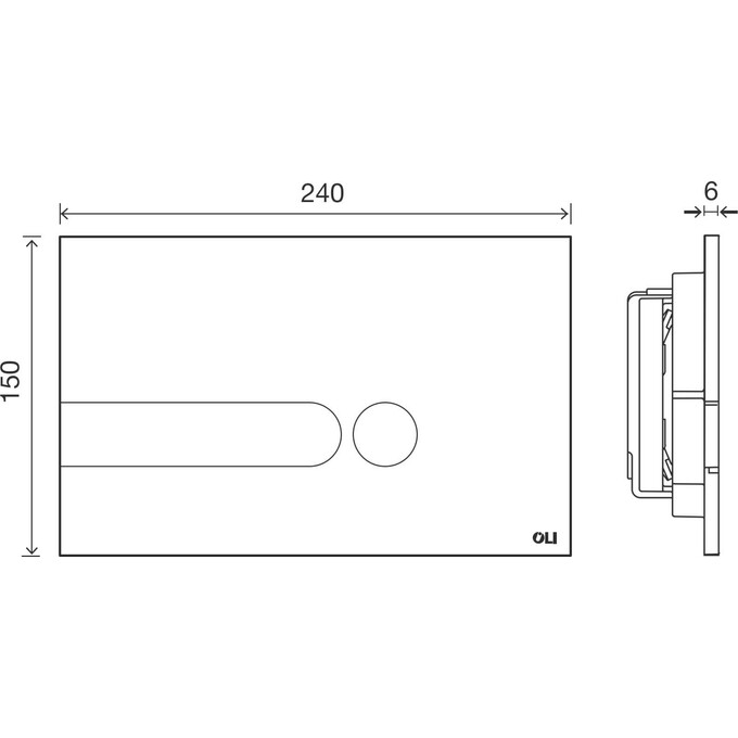 Комплект унитаз с инсталляцией 4 в 1: подвесной унитаз с сиденьем Koller Pool Trend TR-0490-RQ3 + инсталляция Oli 80 885342 + клавиша смыва Oli Iplate 670004 + звукоизоляционная прокладка, фото 12