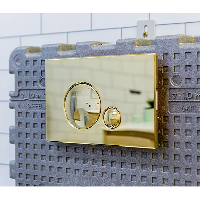 Клавіша змиву Oli Globe 152954 (золото), Колір виробника: золото, фото , изображение 2