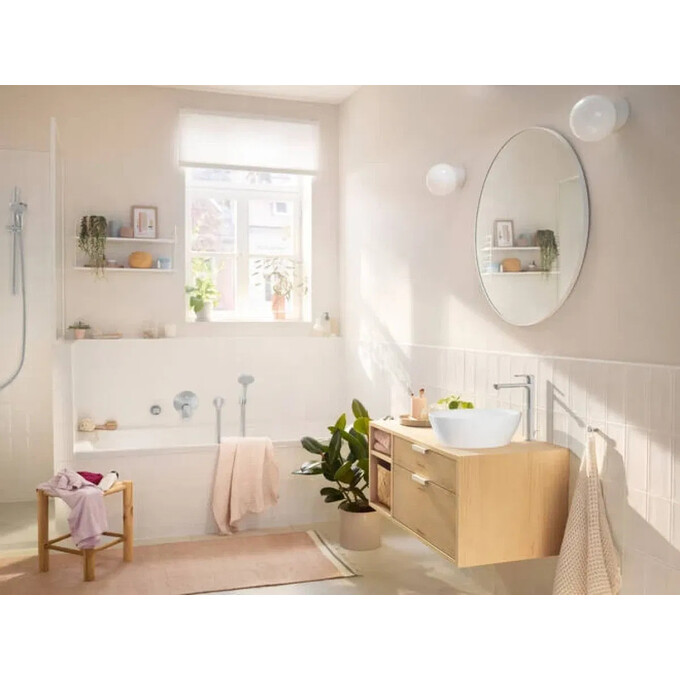 Смеситель для умывальника Hansgrohe Rebris S Chrome 72590000 (хром, высокий, с донным клапаном), Цвет производителя: хром, фото 2