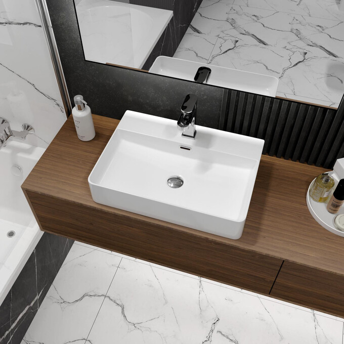 Раковина Koller Pool Kvadro 1810130111 (60x42 см), фото , изображение 5