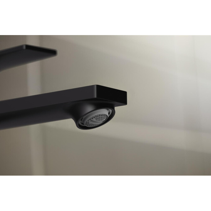 Смеситель для умывальника Hansgrohe Rebris E Black Matt 72559670 (черный матовый, с донным клапаном), Цвет производителя: черный матовый, фото 4