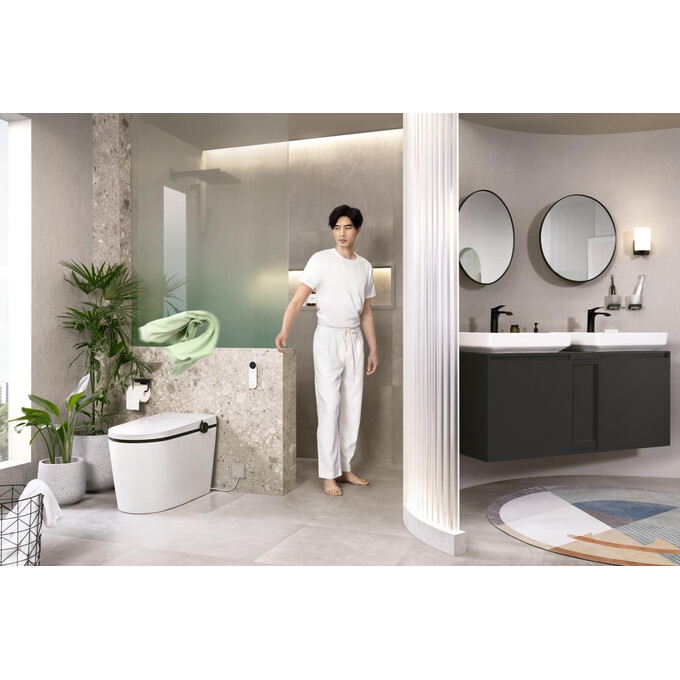 Смеситель для умывальника Hansgrohe Vivenis Black Matt 75023670 (черный матовый, с каскадным изливом и донным клапаном), Цвет производителя: черный матовый, фото 3