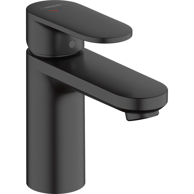 Змішувач для умивальника Hansgrohe Vernis Blend Black Matt 71585670 (чорний матовий, з донним клапаном), Колір виробника: чорний матовий, фото 