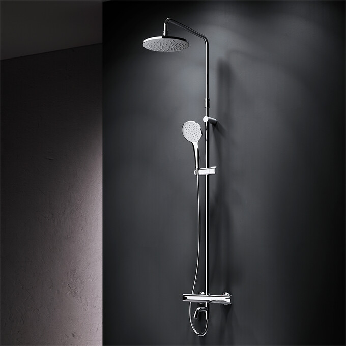 Душевая система с термостатом Am.Pm Hit F079Y500 (с изливом), фото 2