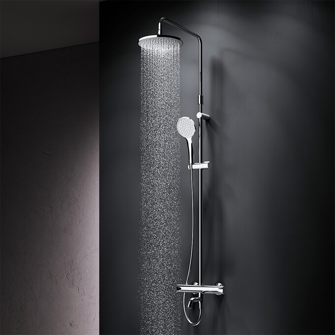 Душевая система с термостатом Am.Pm Hit F079Y500 (с изливом), фото 3