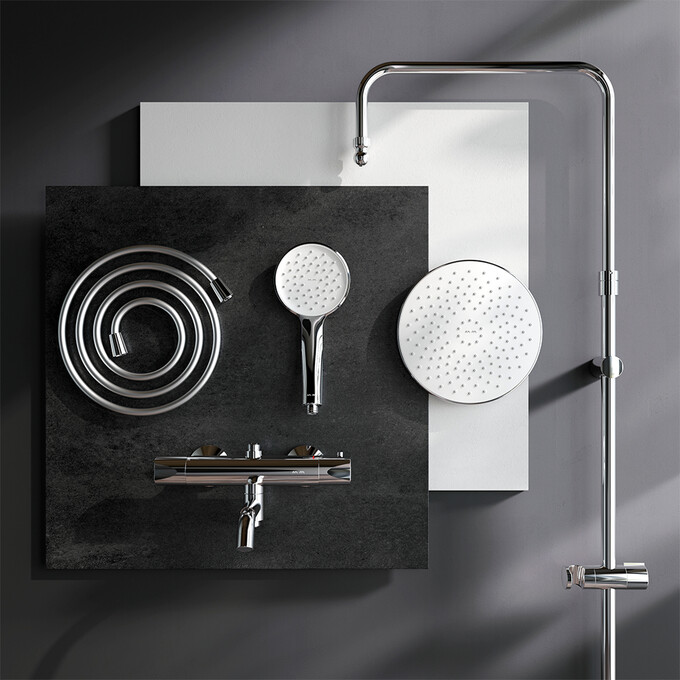 Душевая система с термостатом Am.Pm Hit F079Y500 (с изливом), фото 11