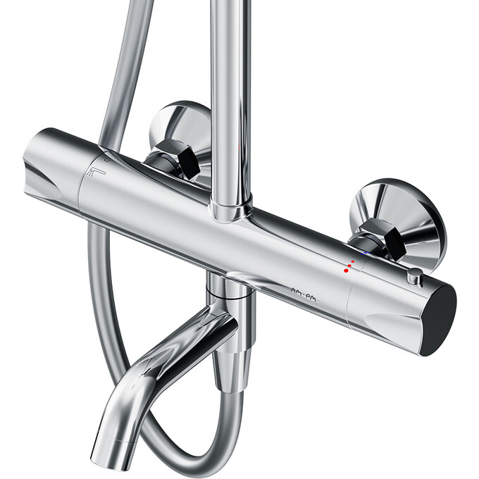 Душевая система с термостатом Am.Pm Hit F079Y500 (с изливом), фото 9
