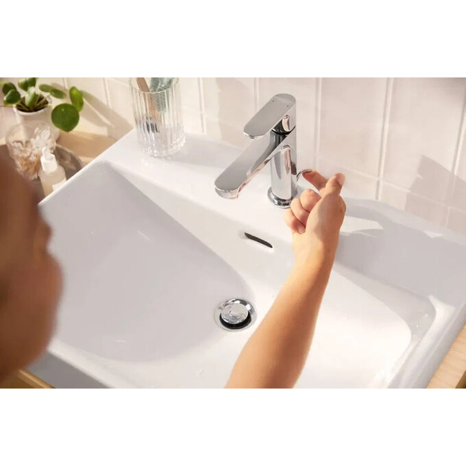 Смеситель для умывальника Hansgrohe Rebris S Chrome 72588000 (хром, с донным клапаном), Цвет производителя: хром, фото 2