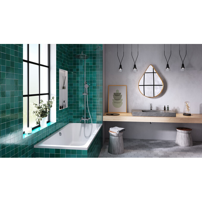 Душевая система Ferro Fiesta Chrome NP79-BFI13U (с изливом), фото 2