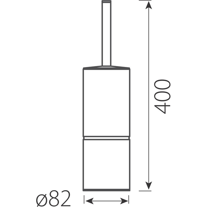 Йоржик для унітазу Ferro Grace Chrome AC17 (підлоговий), фото , изображение 2